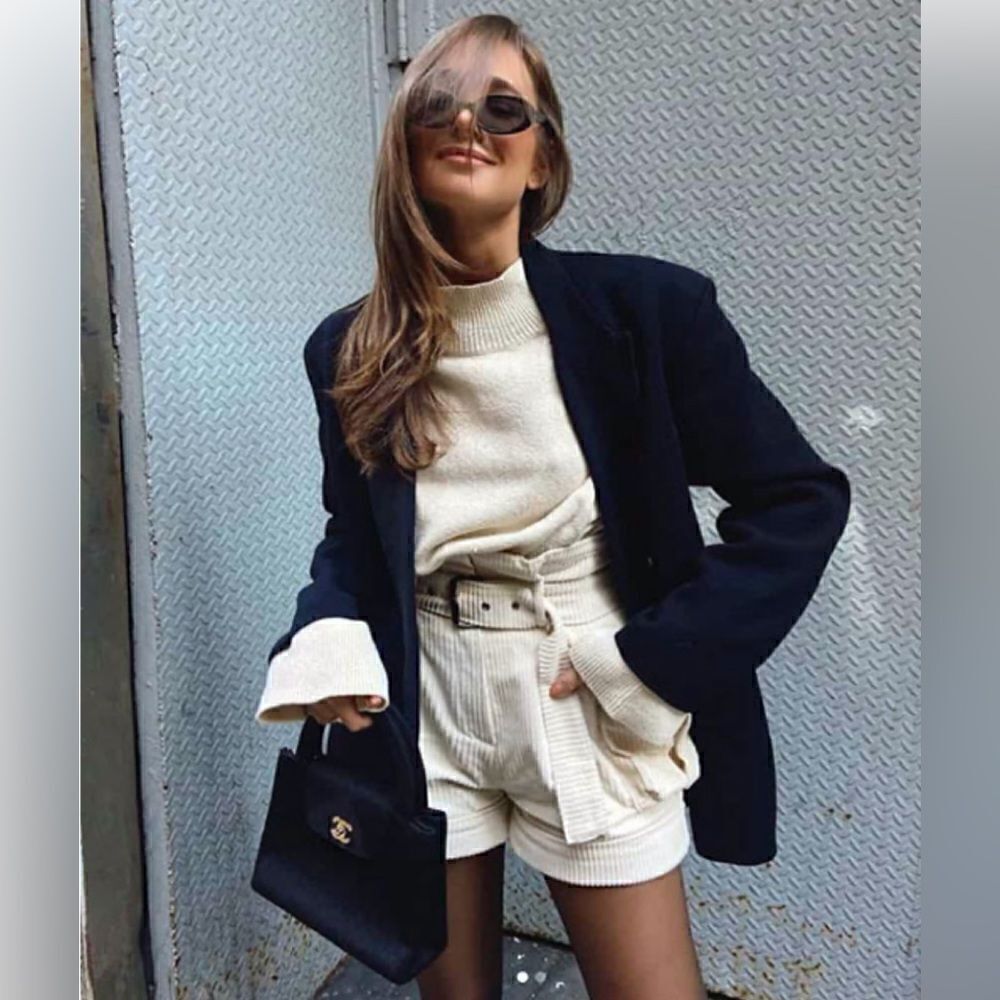 Styling ideas for Dressing up Shorts for winter. - image 8